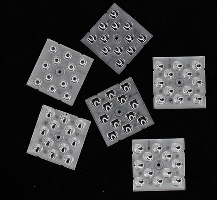 12in1 Mảng Ống Kính Đa Năng Công Suất Cao 50x50MM Ống Kính LED Quang Học Cho Đèn Đường LED