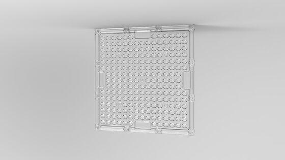 Ống kính mảng LED PC cấp quang học với độ truyền sáng 92%, chống va đập và chống tia UV cho chiếu sáng ngoài trời